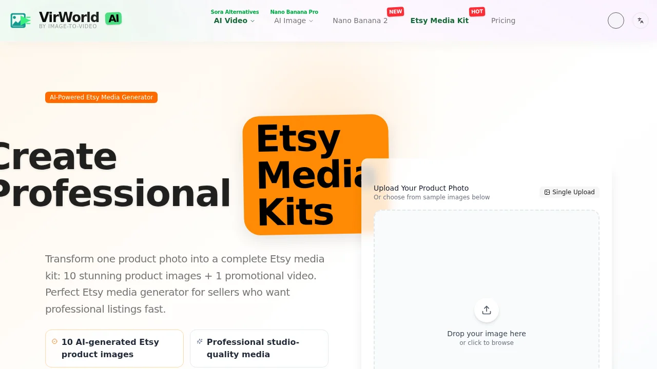 Best Etsy Media Kit Generator - Image-To-Video.app screenshot 1