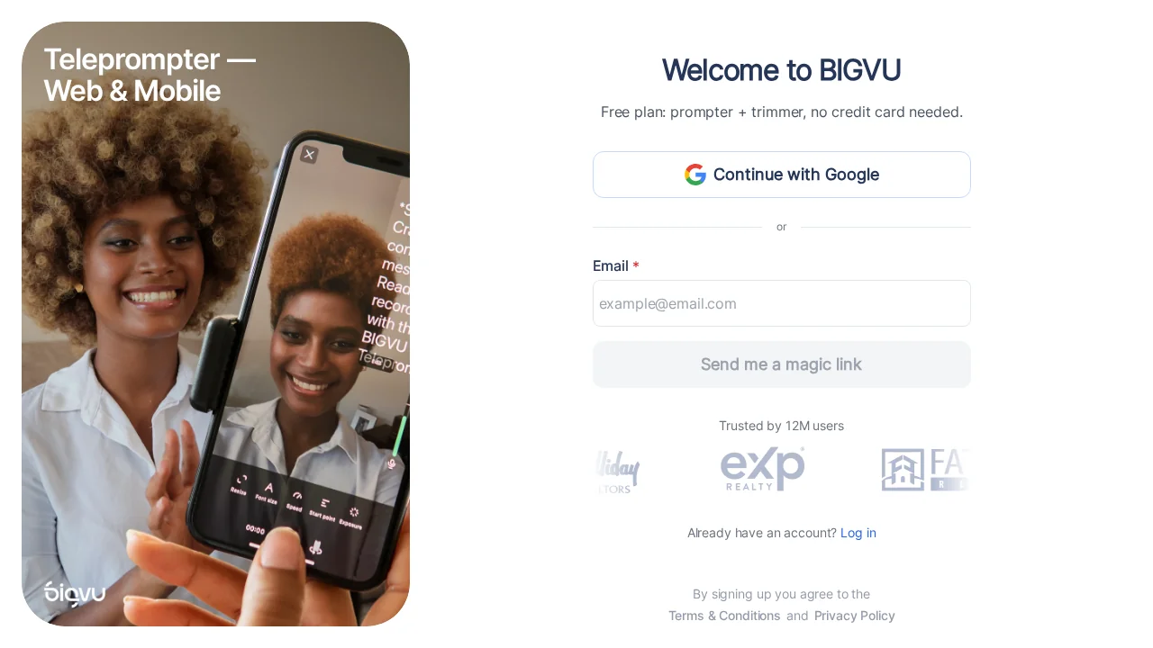 BIGVU screenshot 1