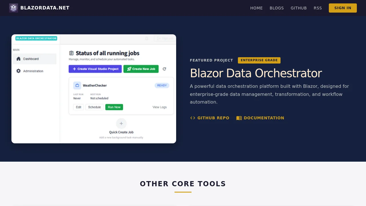 BlazorData screenshot 1