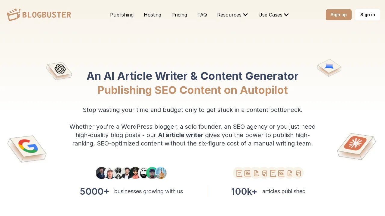 BlogBuster screenshot 1
