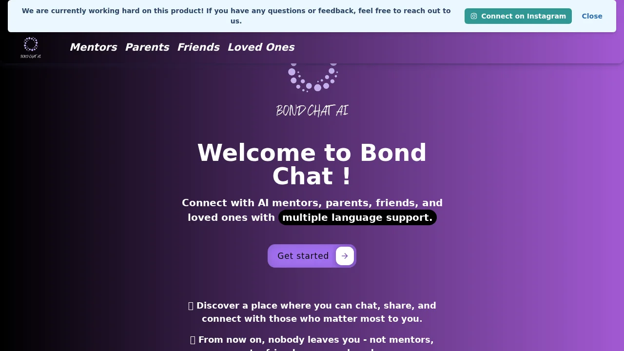 Bond Chat screenshot 1