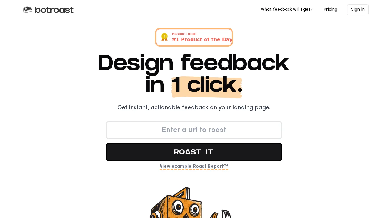 Botroast screenshot 1