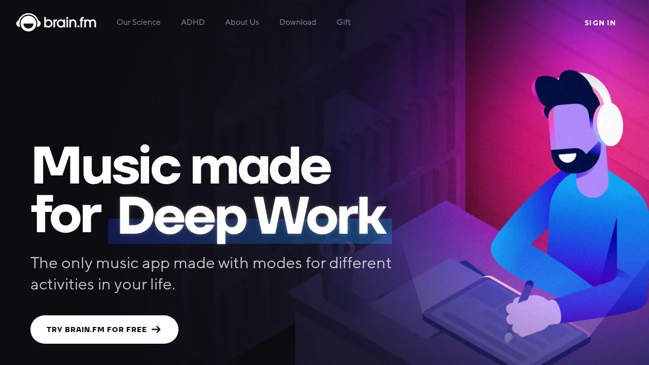 Brain.fm screenshot 1