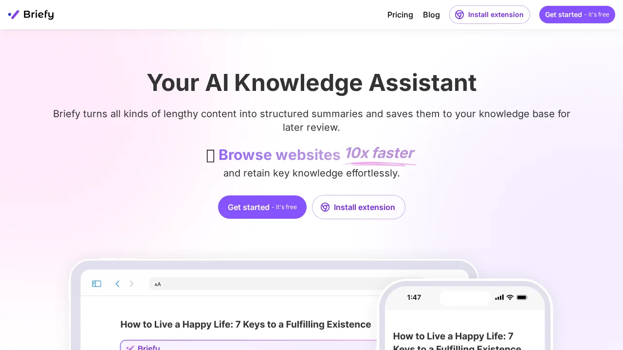 BriefyAI screenshot 1