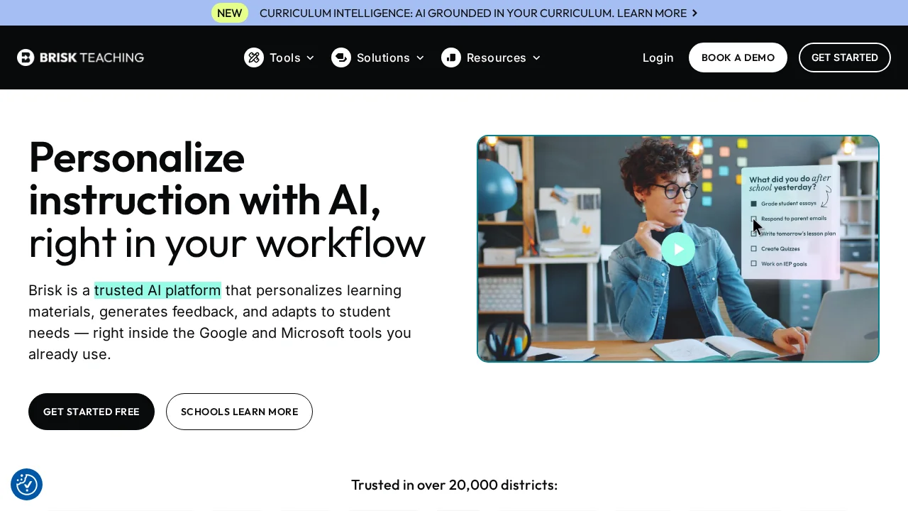 Brisk Teaching screenshot 1