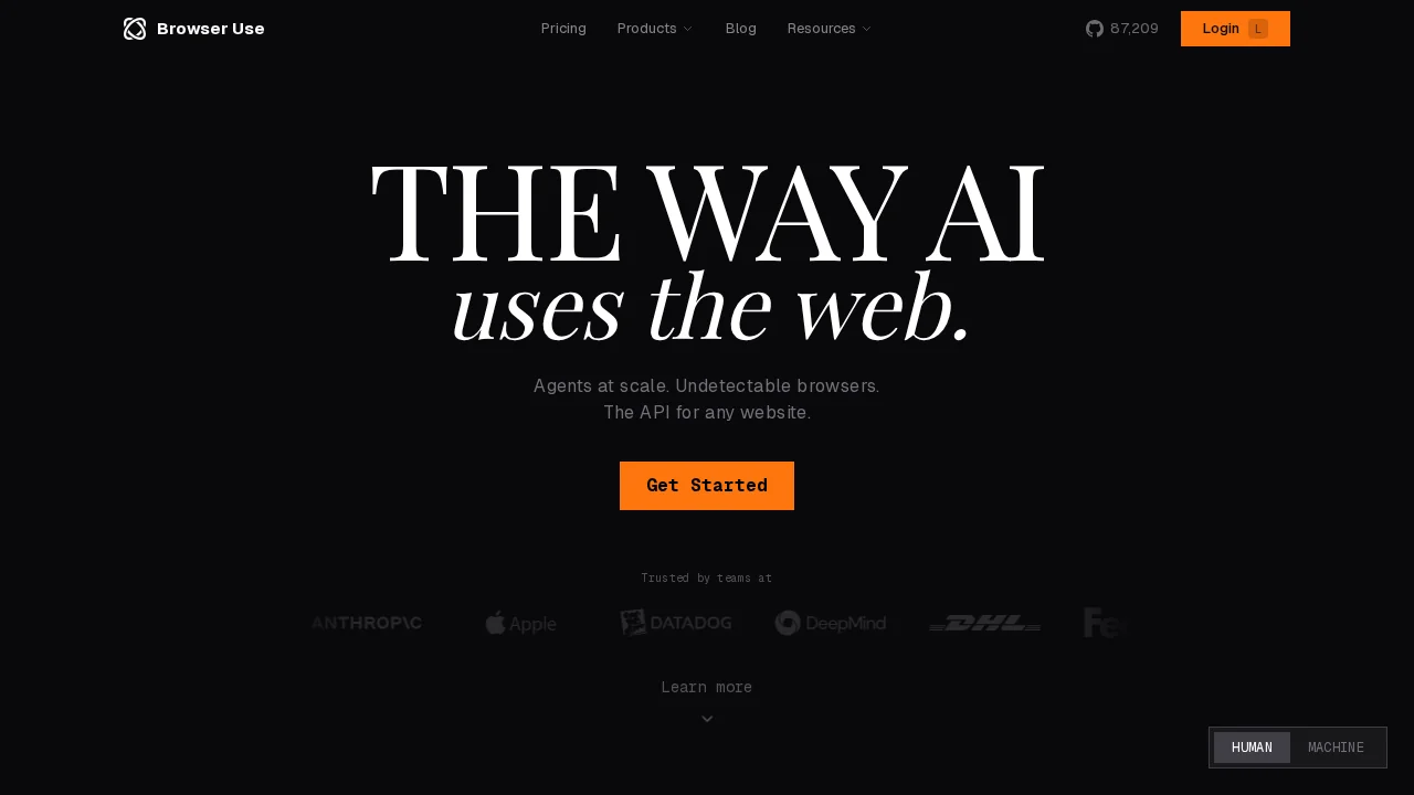 Browser Use screenshot 1
