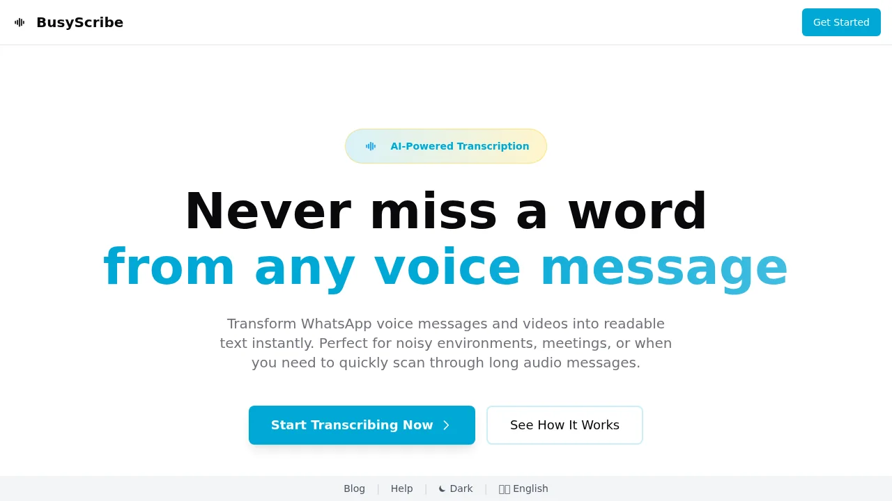 BusyScribe screenshot 1