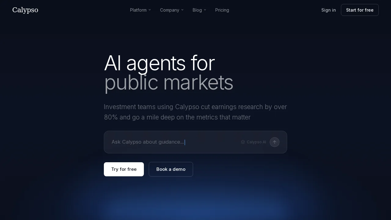 Calypso screenshot 1