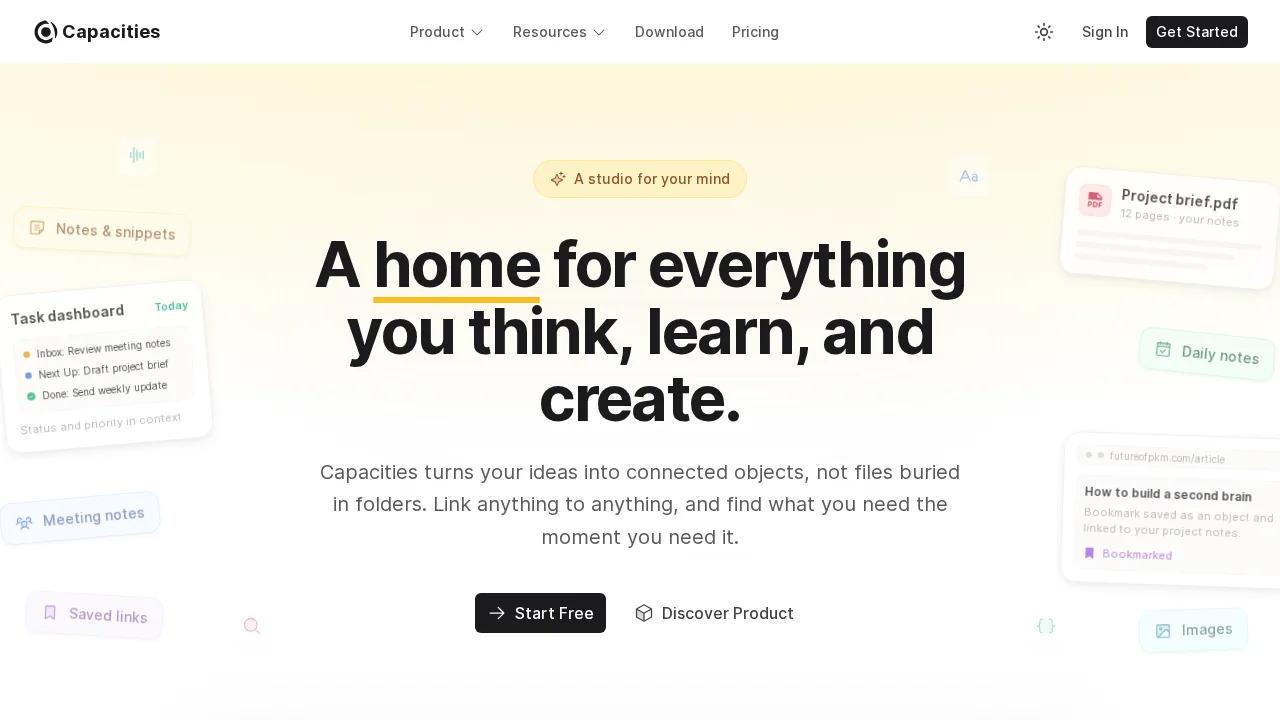 Capacities screenshot 1