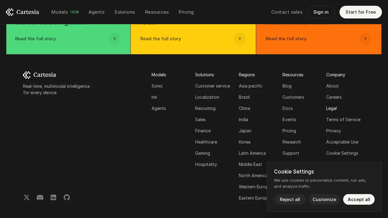 Cartesia Sonic-3 screenshot 1