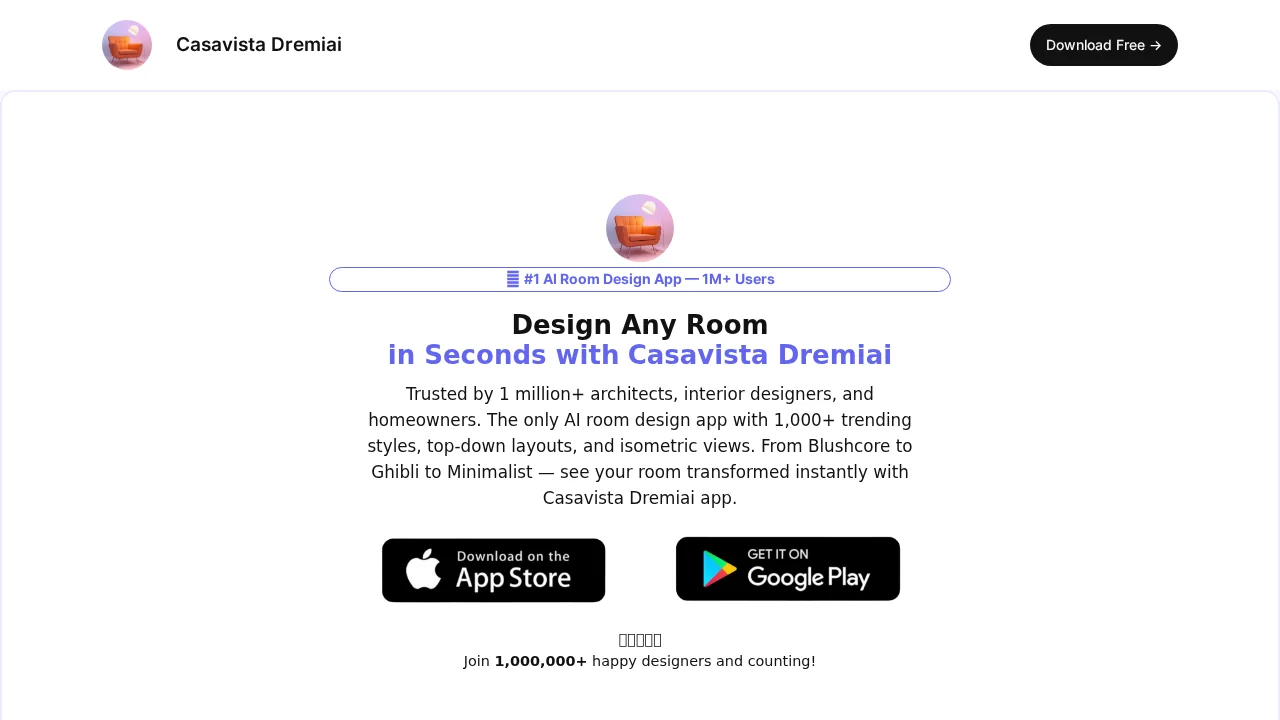 Casavista Dec AI Room Design screenshot 1