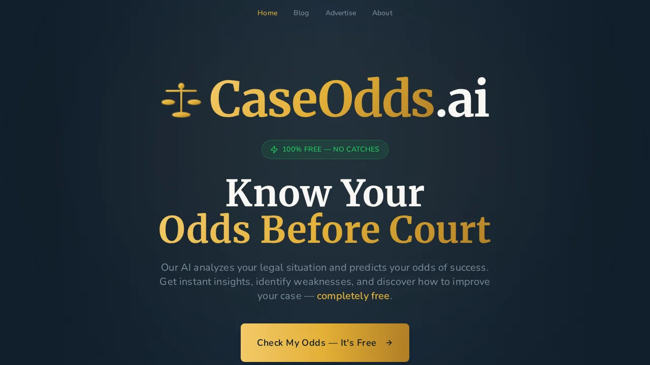 CaseOdds.ai screenshot 1