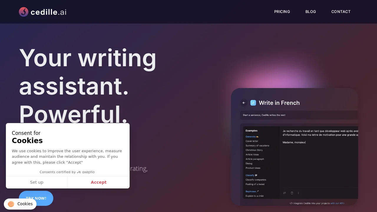 Cedille screenshot 1