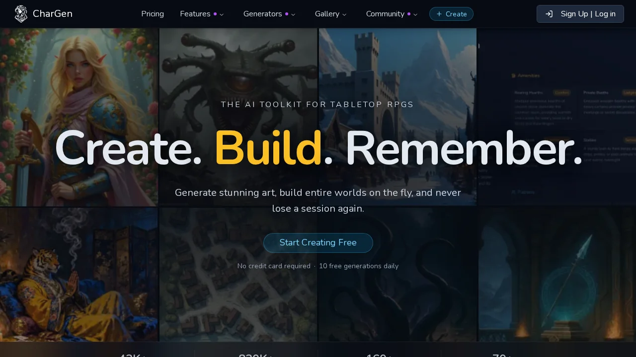 CharGen screenshot 1