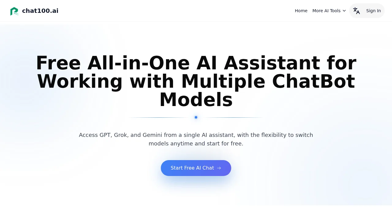 Chat100.ai screenshot 1