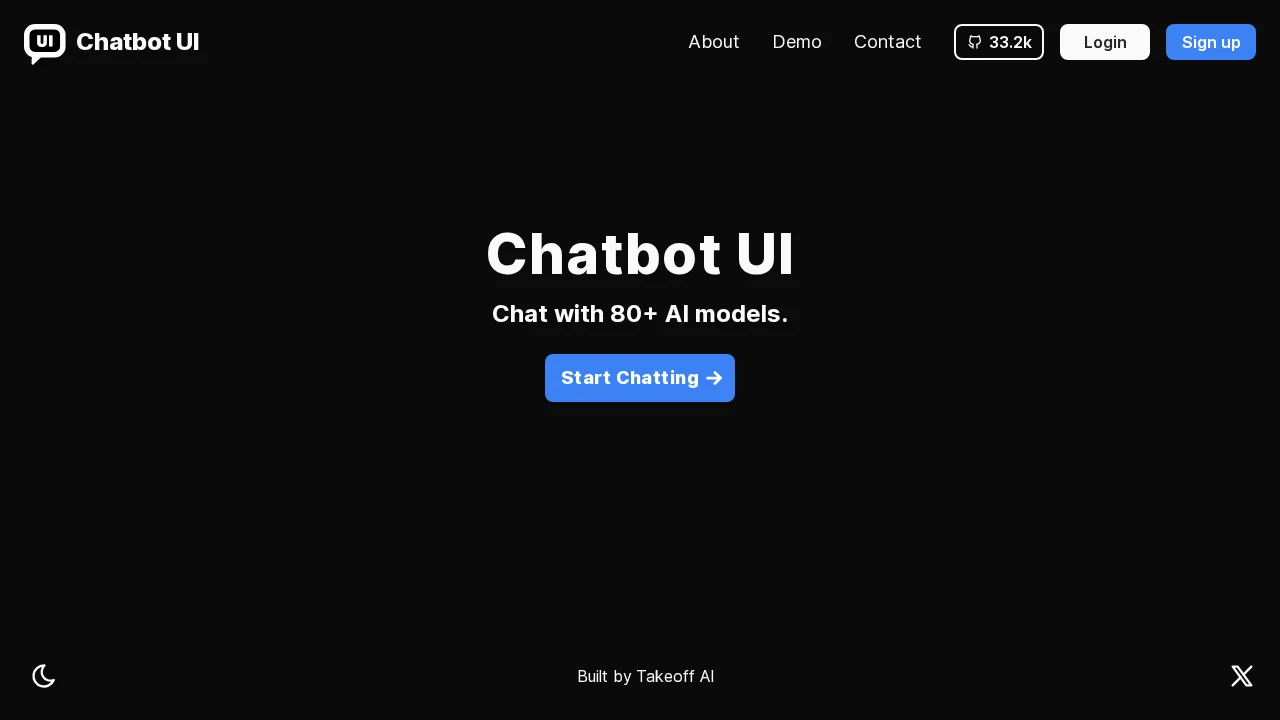 Chatbot UI screenshot 1