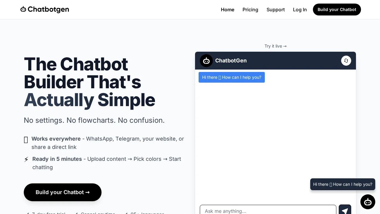ChatbotGen screenshot 1