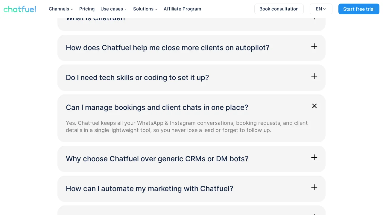 Chatfuel AI screenshot 1