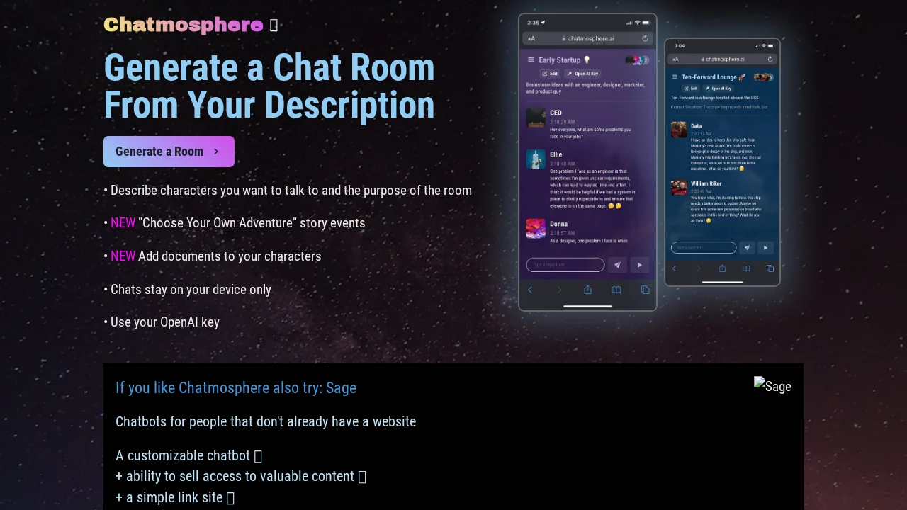 Chatmosphere screenshot 1