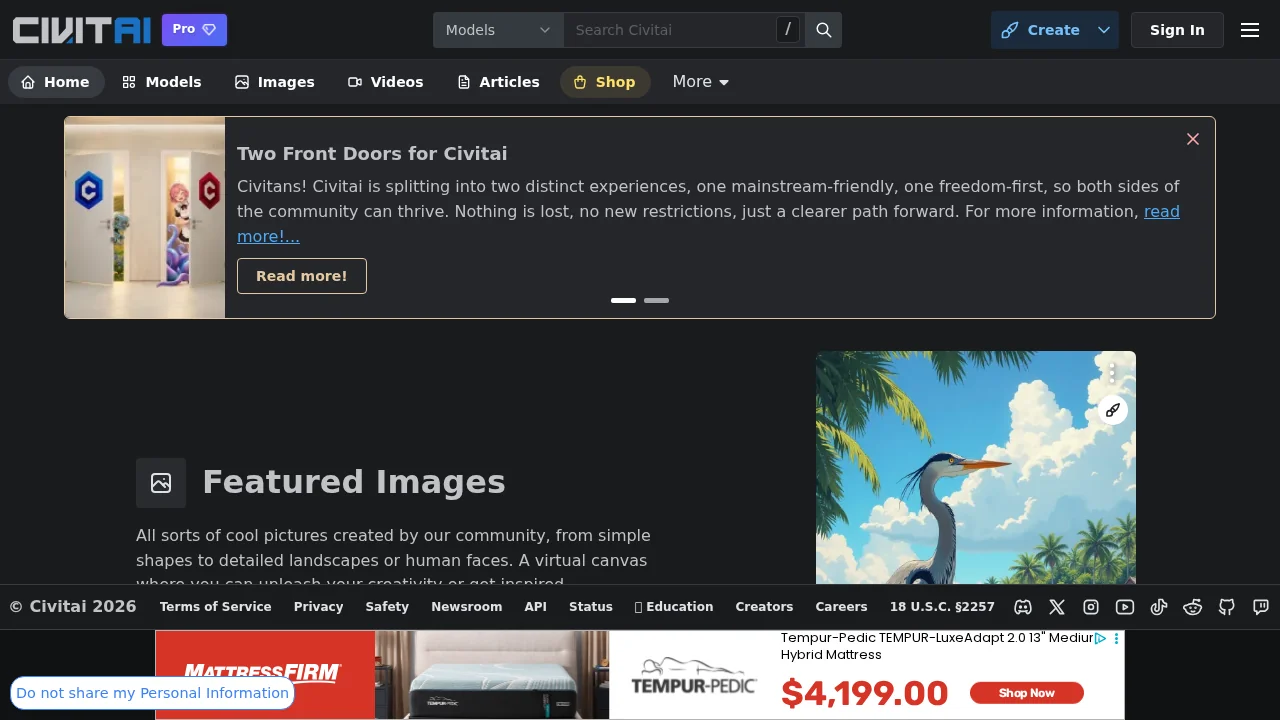 Civitai screenshot 1