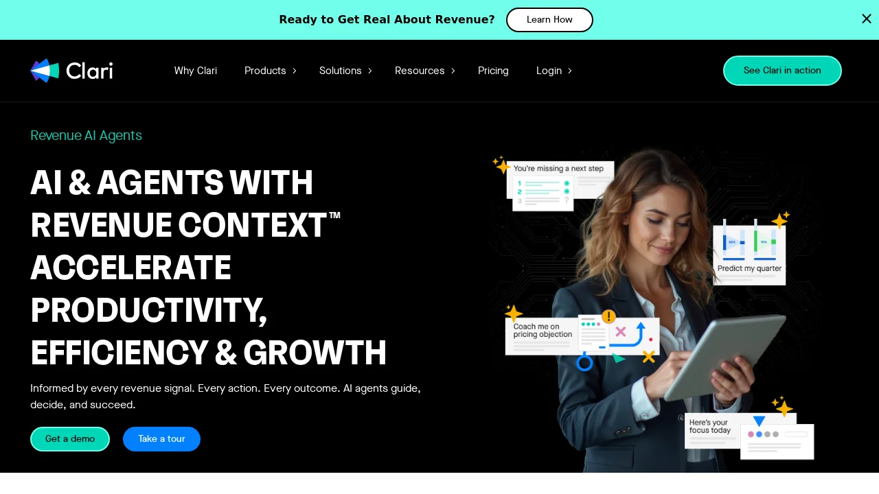 Clari Revenue AI Agents screenshot 1