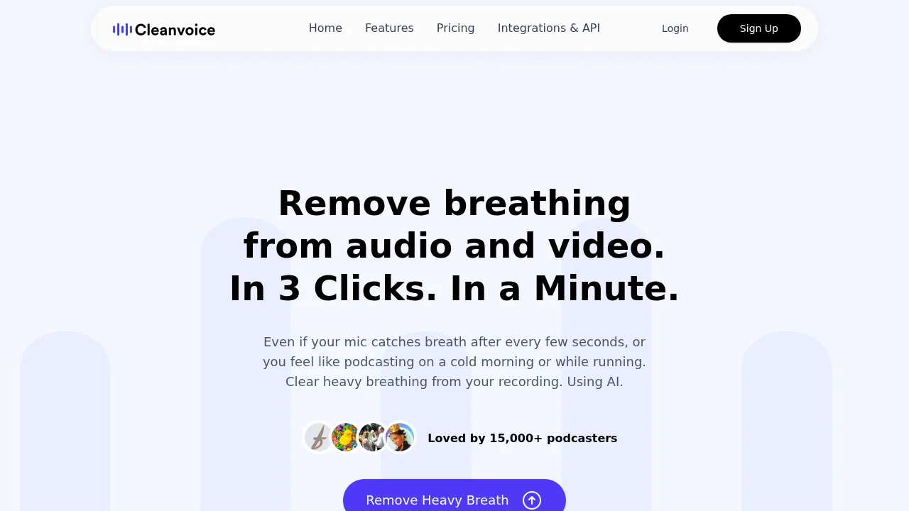 Cleanvoice AI Breath Remover screenshot 1