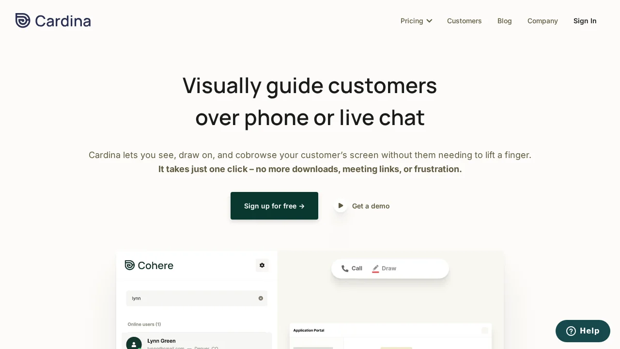 Cohere.io screenshot 1