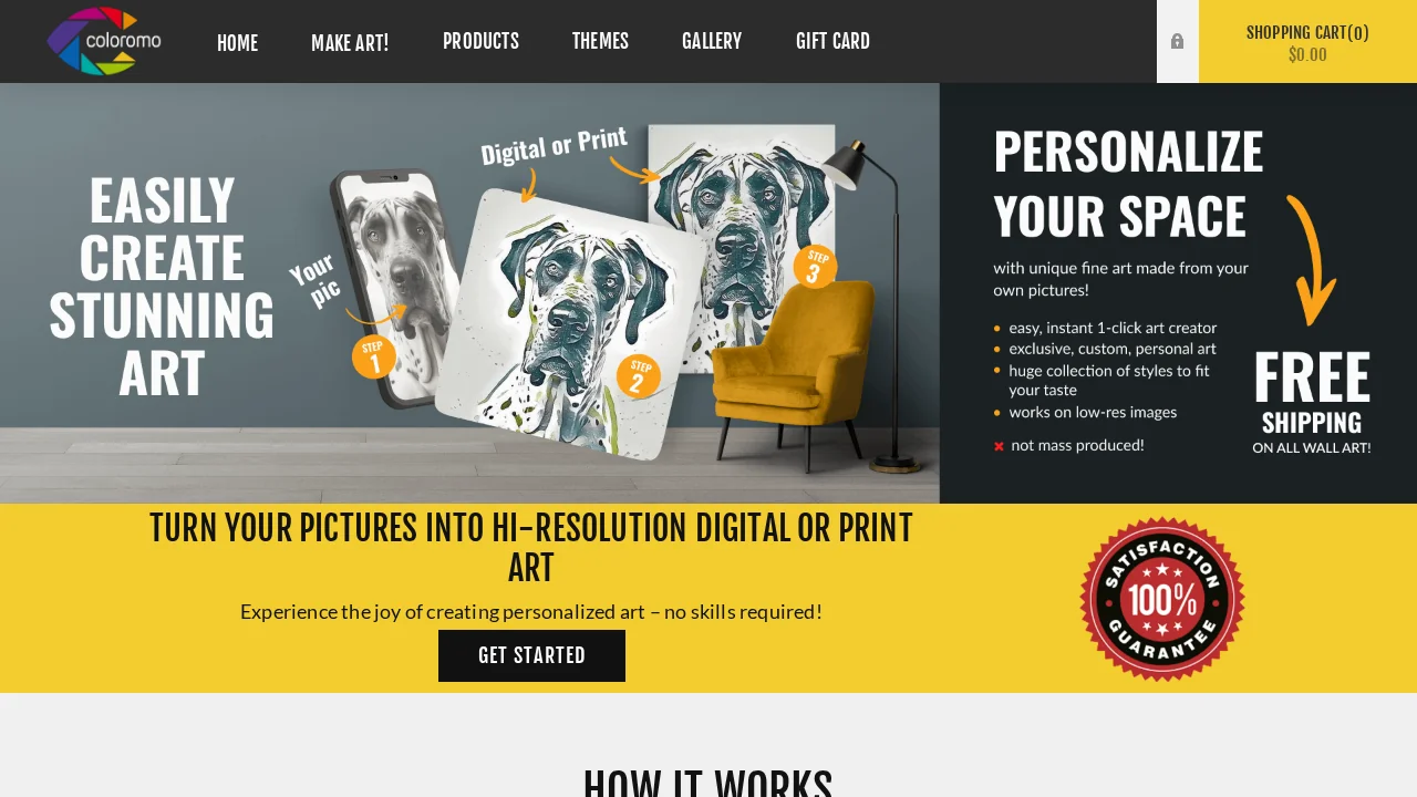 Coloromo AI Art Generator screenshot 1