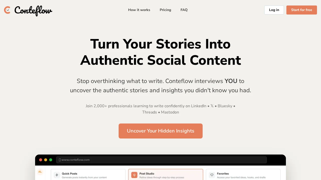Conteflow screenshot 1