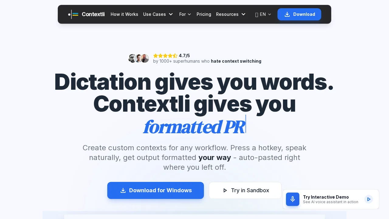 Contextli screenshot 1