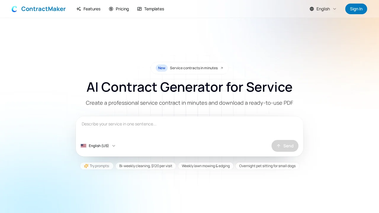 ContractMaker screenshot 1