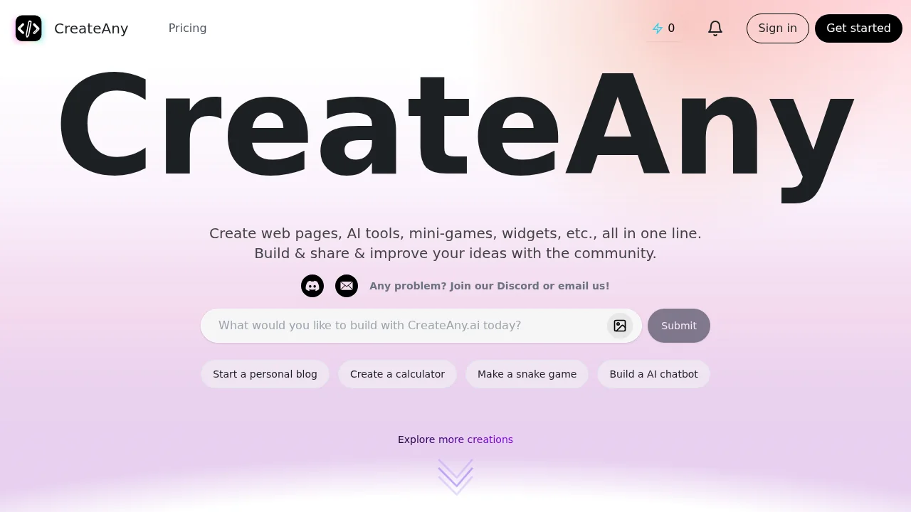 CreateAny screenshot 1