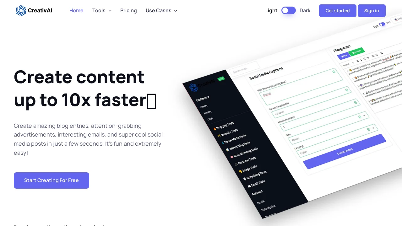 CreativAI screenshot 1