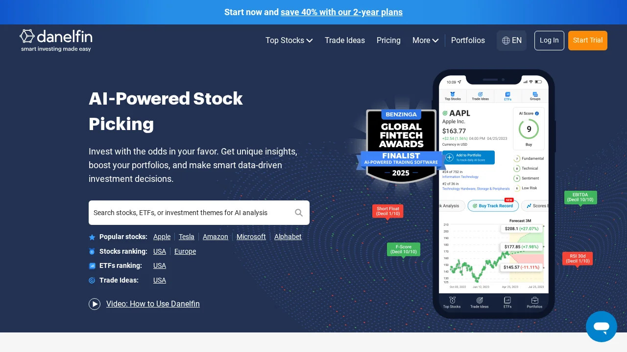 Danelfin screenshot 1