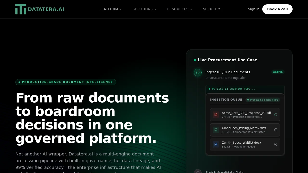 Datatera screenshot 1