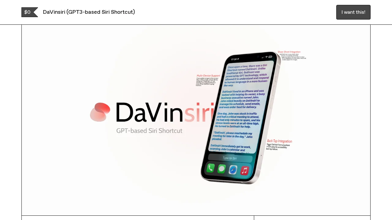 DaVinsiri screenshot 1