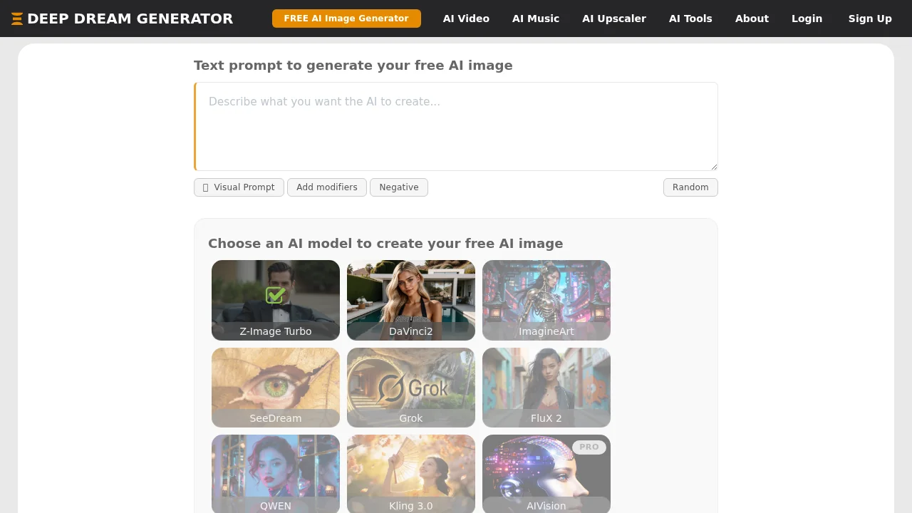 Deepdreamgenerator screenshot 1