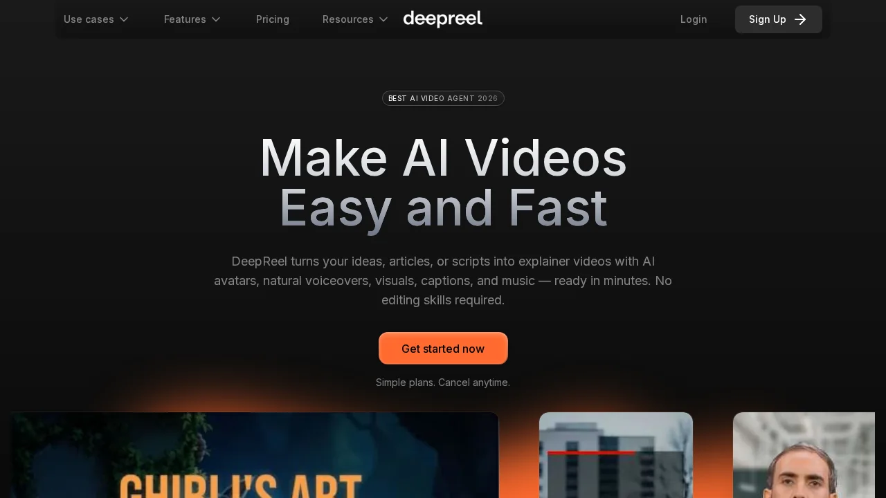 DeepReel screenshot 1