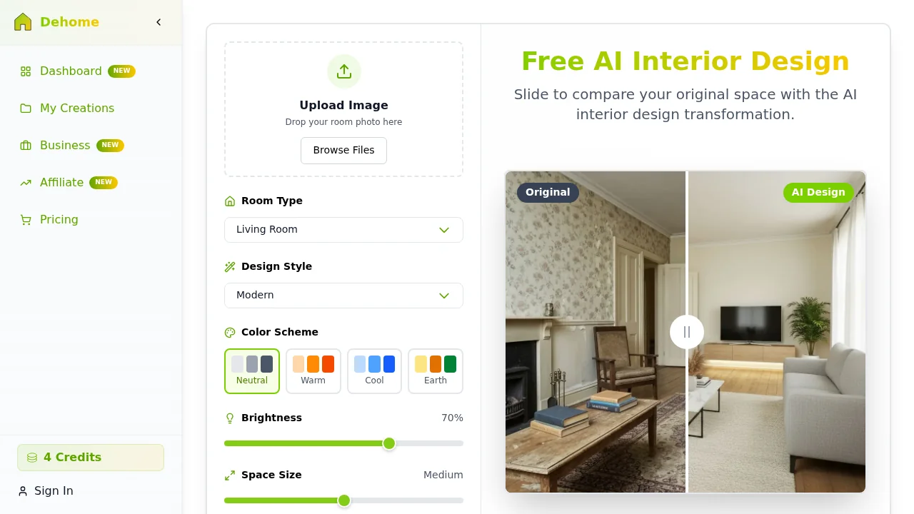 DeHome.ai screenshot 1