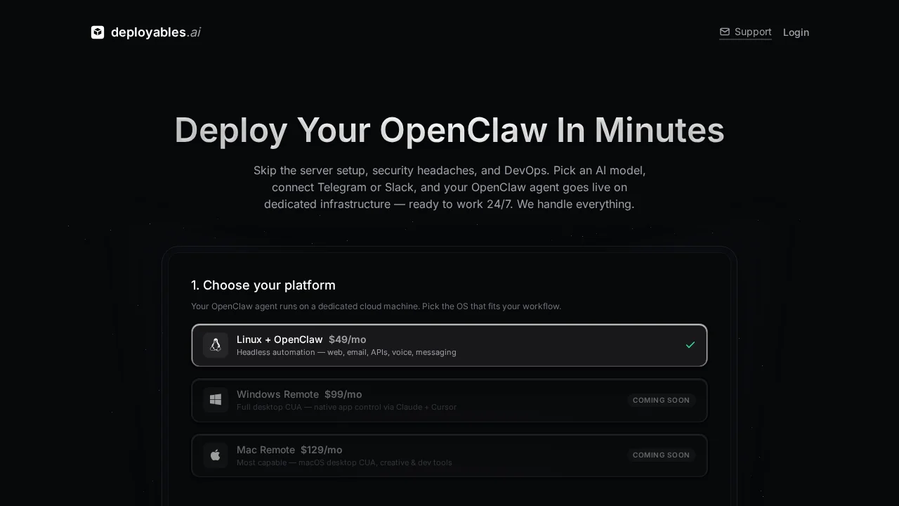 Deployables.ai screenshot 1