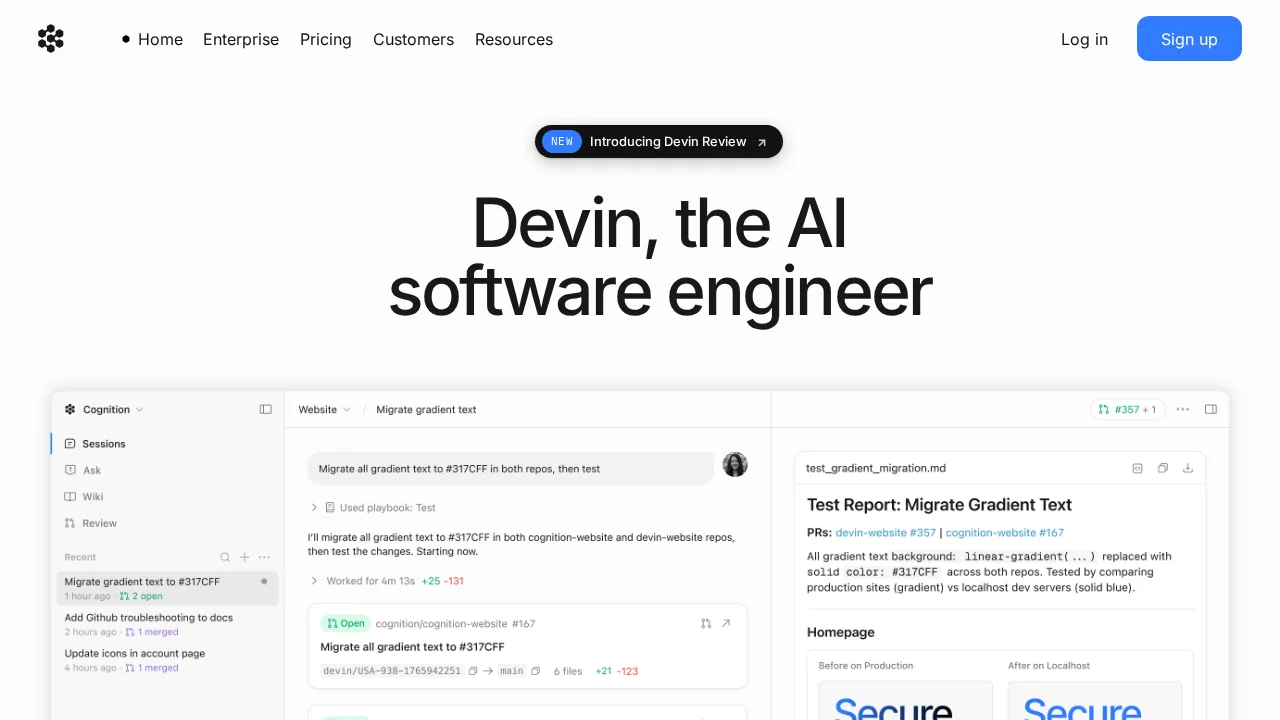 Devin screenshot 1