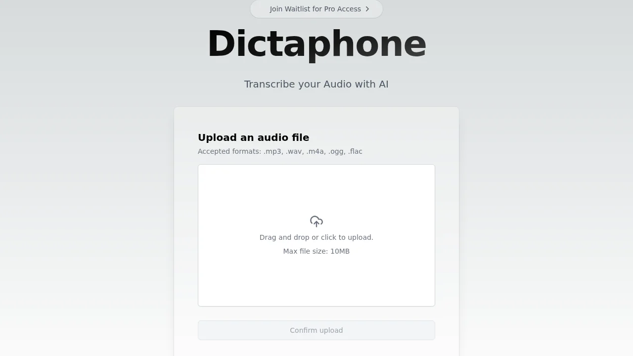 Dictaphone screenshot 1
