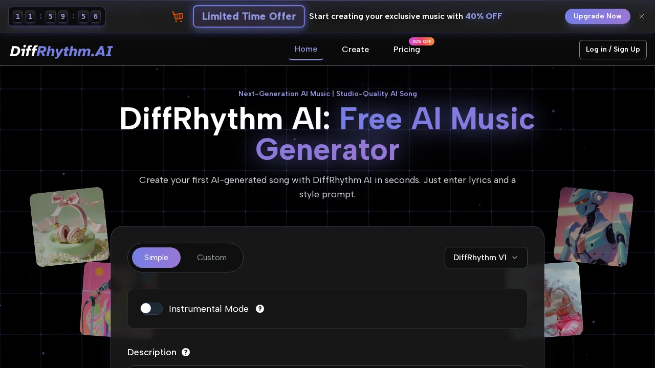 DiffRhythm screenshot 1
