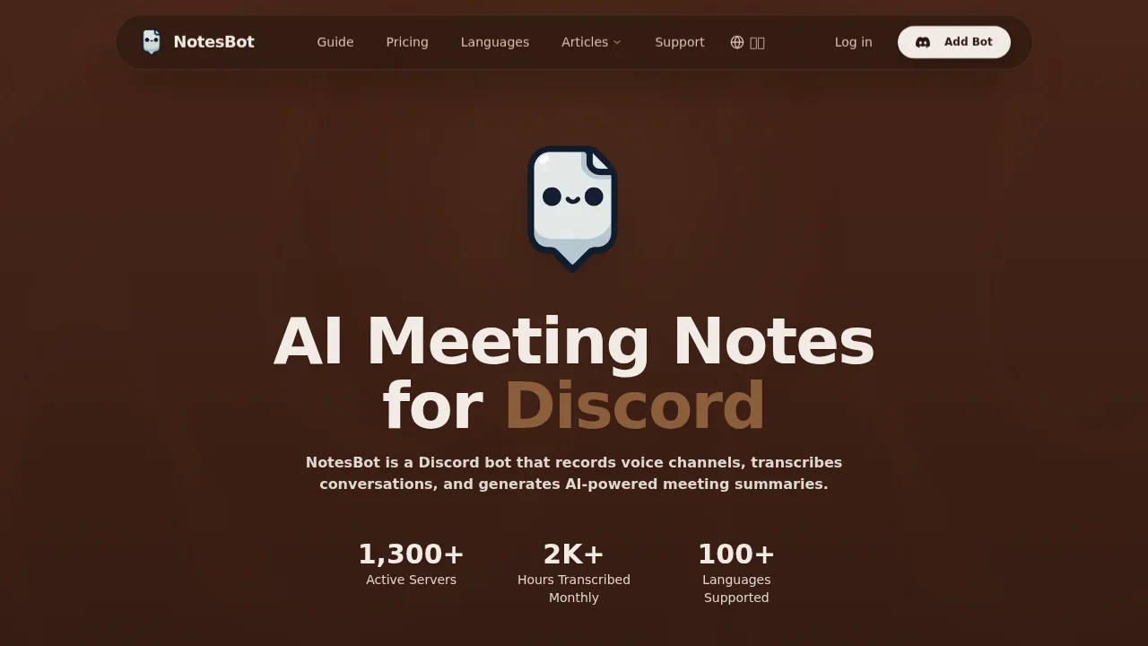 Discord NotesBot screenshot 1