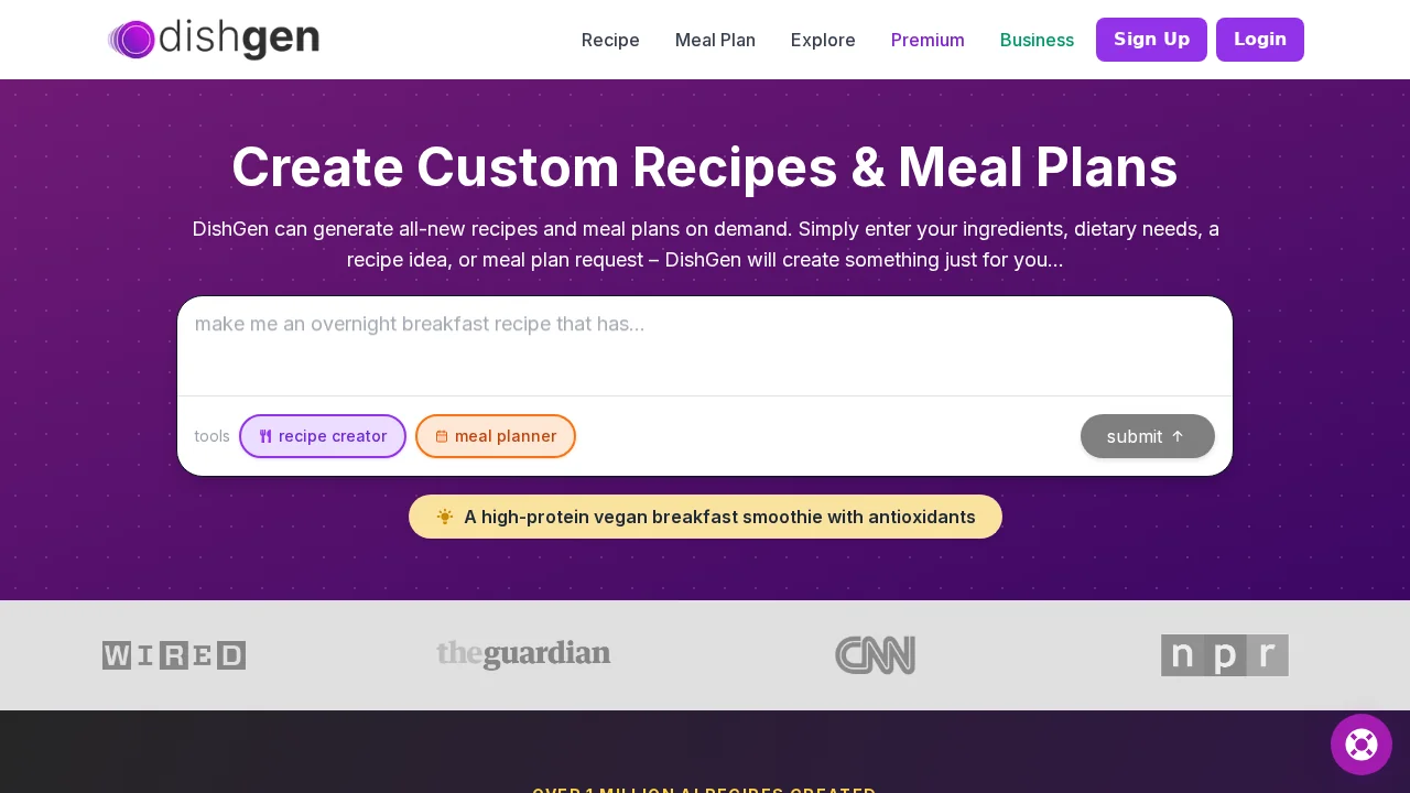 DishGen screenshot 1