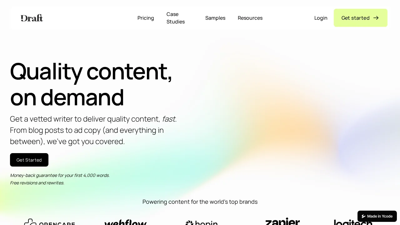 Draft.co screenshot 1