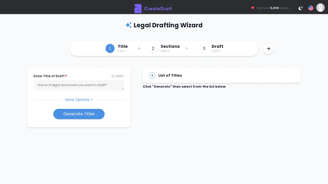 Drafting Wizard screenshot 1
