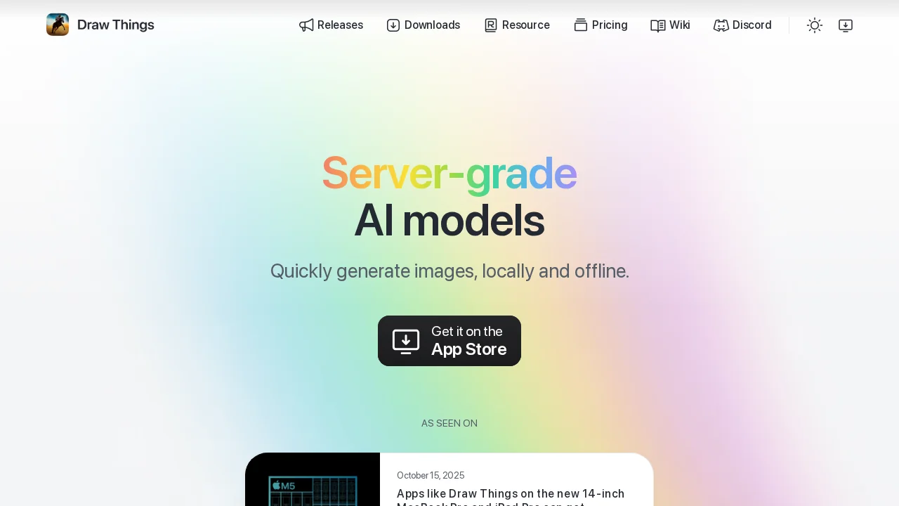 Draw Things: AI-assisted Image Generation screenshot 1