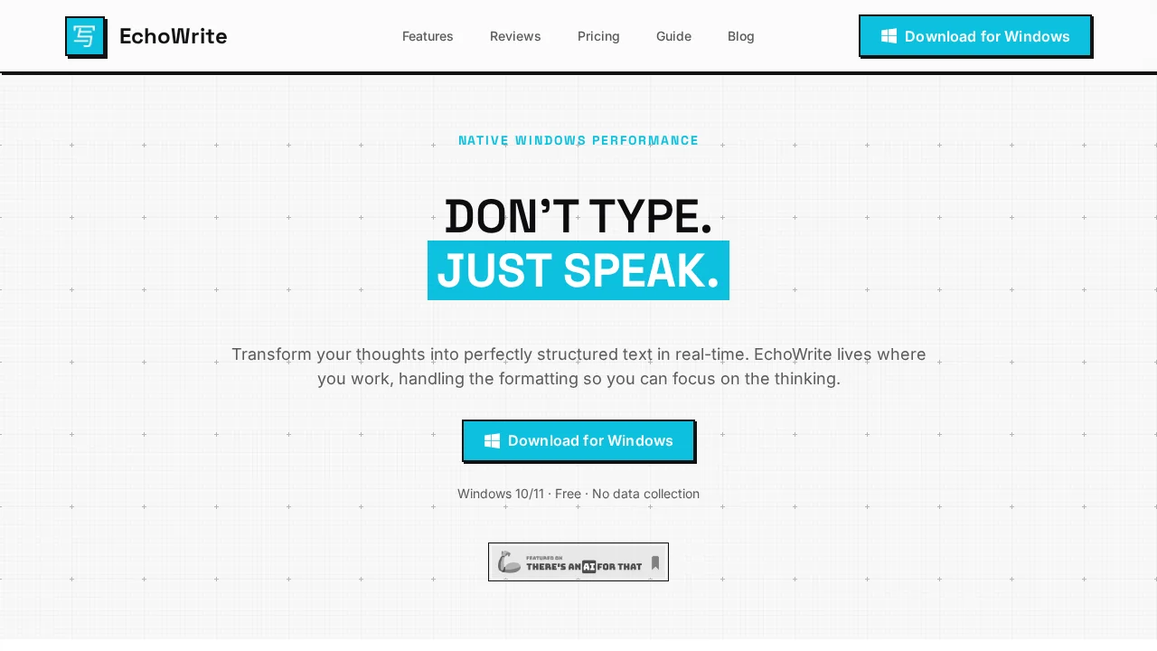 EchoWrite screenshot 1