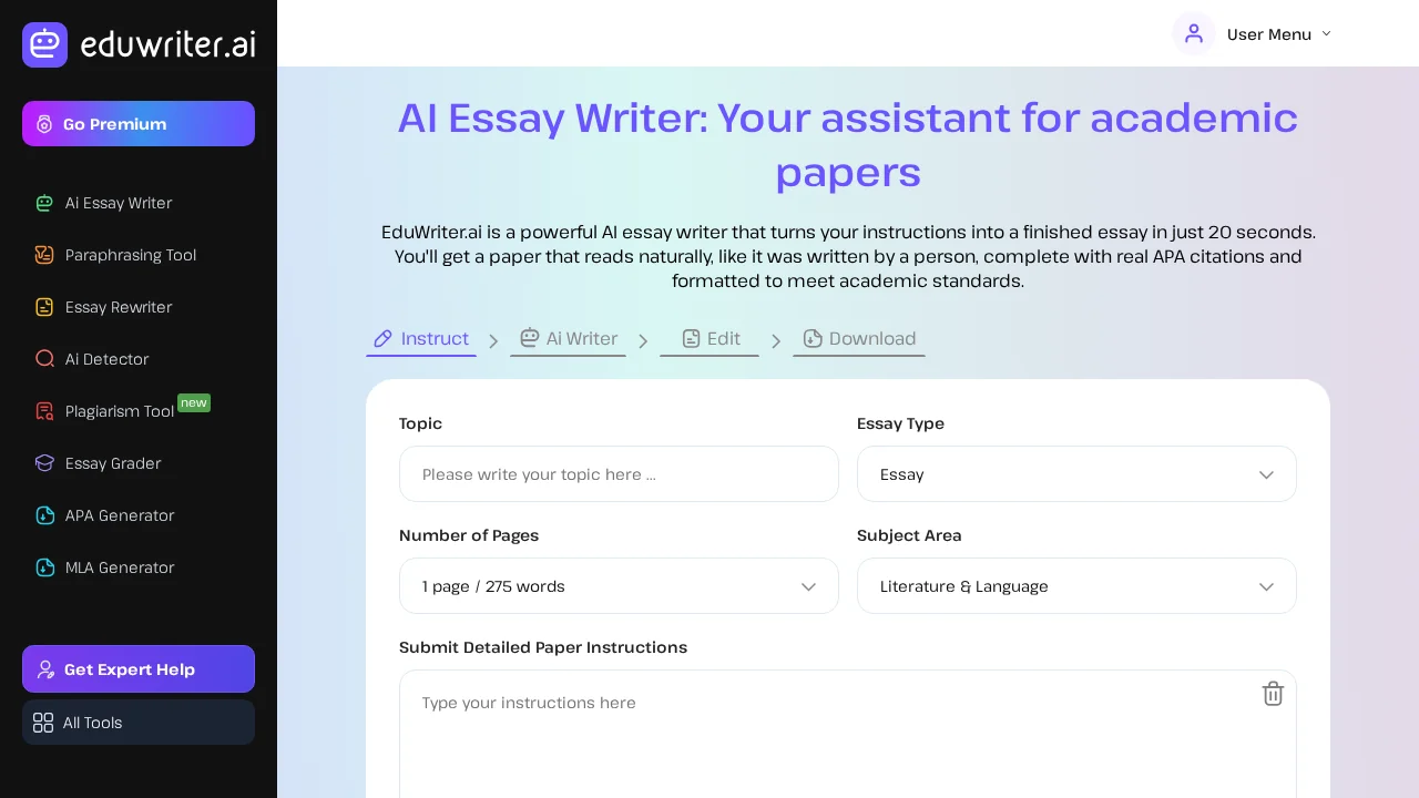 EduWriter screenshot 1